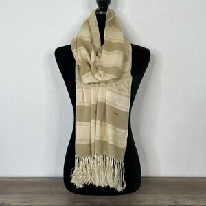Vintage Furla Paisley Floral Fringe Furla Scarf
